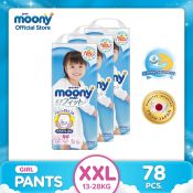 Moony Airfit Baby Diaper Girl  XXL  - 78 pcs