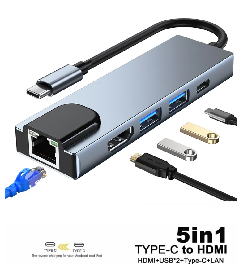 Usb C Ethernet Usb-c vers Rj45 1000mpbs Adaptateur Lan pour Nintendo Switch  Macbook Pro Samsung S22 Huawei Xiaomi Type C Carte réseau