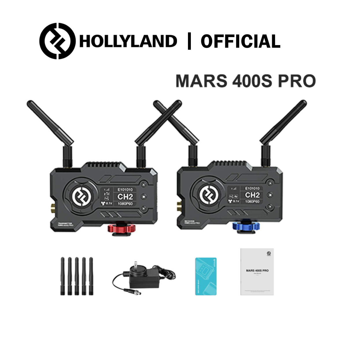 [Hollyland Official] Mars 400S Pro Wireless Video Transmitter 0.1s Latency 400ft Range SDI HDMI Interface For Live Show Advertising Shoot สินค้ารับประกัน1ปี ราคา 11,130 บาท*ส่งฟรี