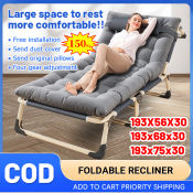 Foldable Outdoor Nap Bed with Adjustable Backrest - SWEAIGOR