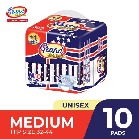 Grand Adult Diaper Medium 10's