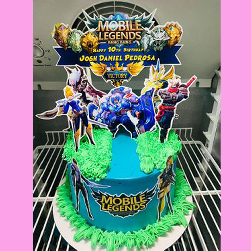 5inch Mobile Legend Gaming Cake, Food & Drinks, Homemade Bakes on Carousell