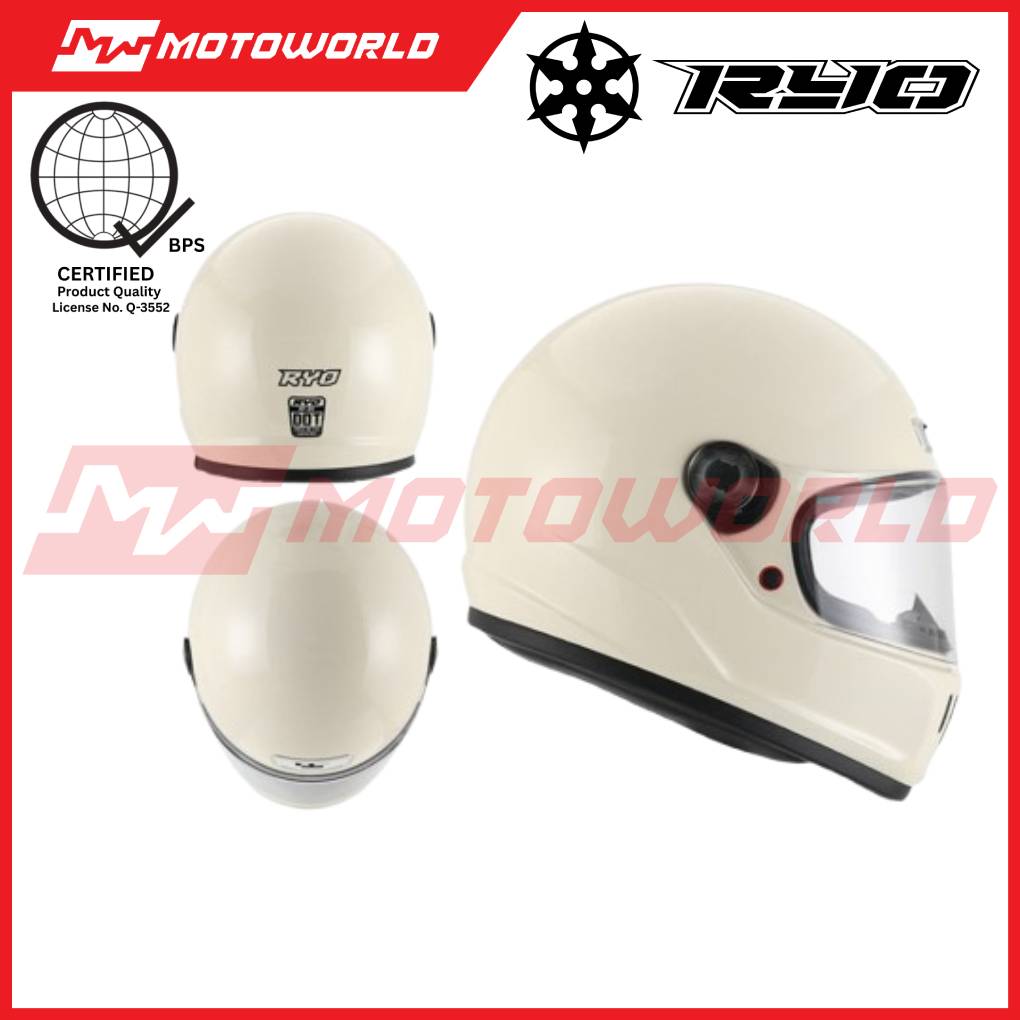 RYO RO-5V MOTORCYCLE OPEN FACE HELMET Matte Black Motorcycle