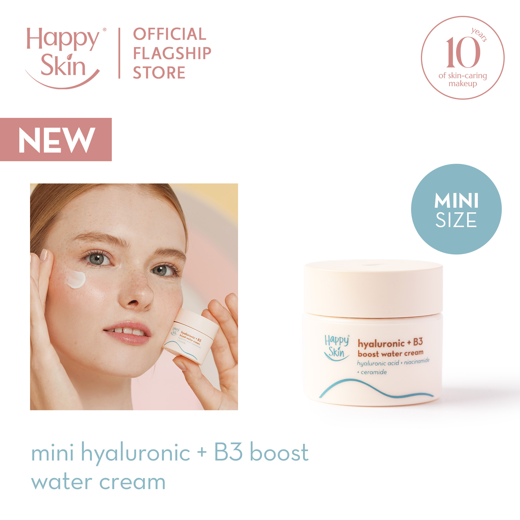 Discount on Happy Skin  shoes - SKU: Happy Skin Mini Hyaluronic + B3 Boost Water Cream