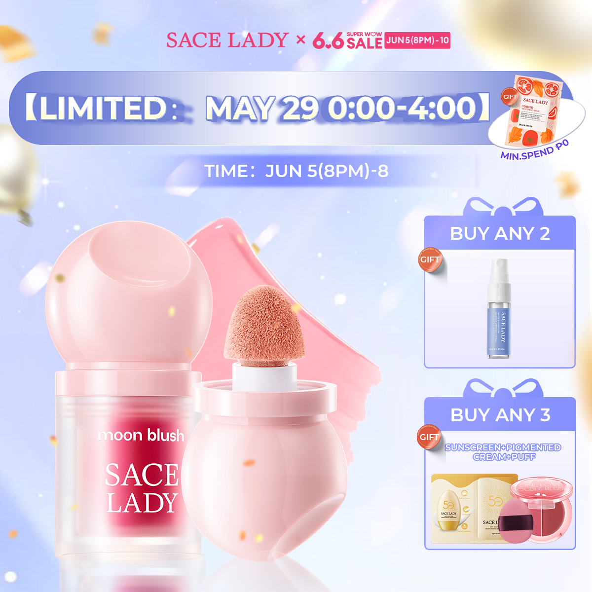 Discount on SACE LADY  shoes - SKU: SACE LADY Water-Serum Liquid Blush Waterproof Long-lasting Lightweight Blush On Cheek Eye Multi-use 