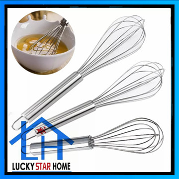 Stainless Steel Wire Egg Beater Whisk Mixer Kitchenware