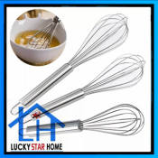 Stainless Steel Wire Egg Beater Whisk Mixer Kitchenware