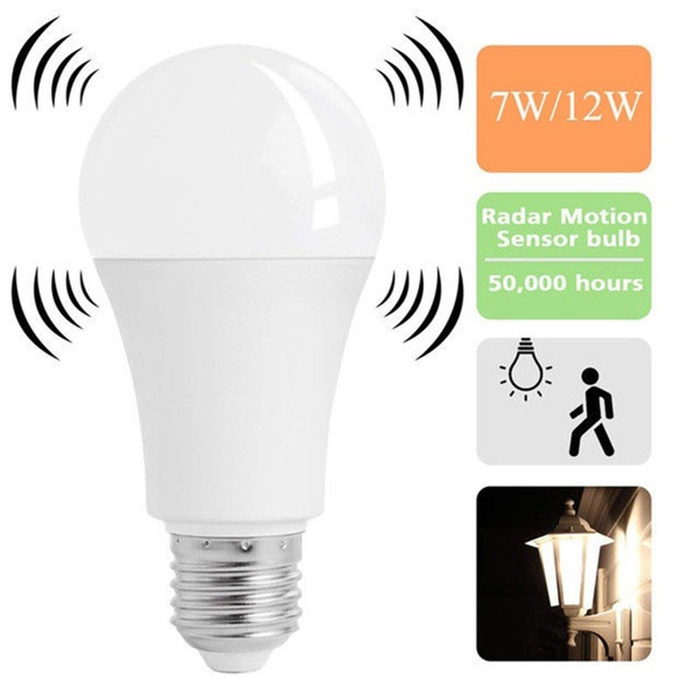 e27 motion sensor light bulb