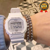 Casio All White Waterproof Resin Band Watch for Men/Women