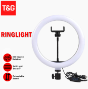 Original 10” LED Studio Selfie Ring Light - Dimmable & Portable