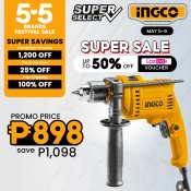 INGCO Impact Drill 13mm with Hammer and Variable Speed Function