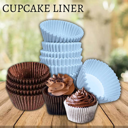 CUPCAKE LINER 70pcs Brown/White/Assorted Colors