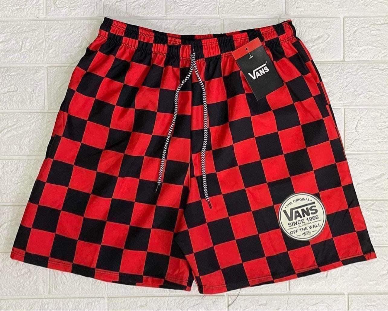 CHECKERED (DICE) TASLAN SHORTS 16 Inches Length Up to 36