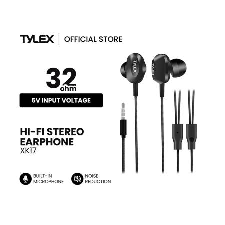 TYLEX XK17 Stereo Earphones with Built-in Mic