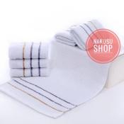 Poposy 12Pieces Hand Towel White 3Line Cannon 32g Face Towel