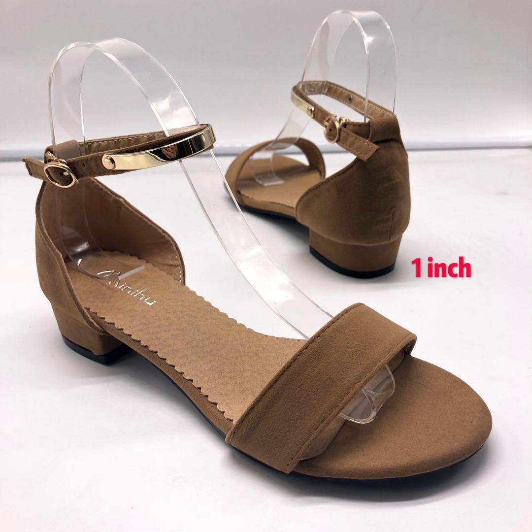 1 inch heel sandals