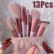 MLEDE Makeup Brushes Set with Bag - 13Pcs Beauty Tool