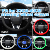 Universal Silicone Anti-Slip Steering Wheel Cover - 36-40cm