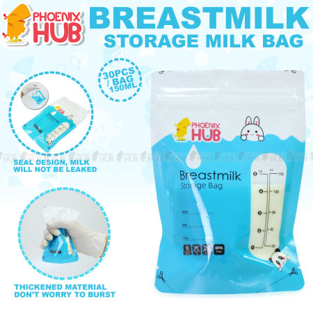 Phoenix Hub BMSB 150ml Breast Milk Storage Bags (30pcs)