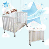 The Stars  MC-1000 Baby Wooden Crib Infant Baby Furniture