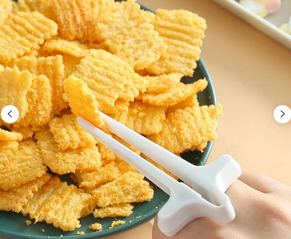 Eating Tongs Fingers, Finger Snack Grabber