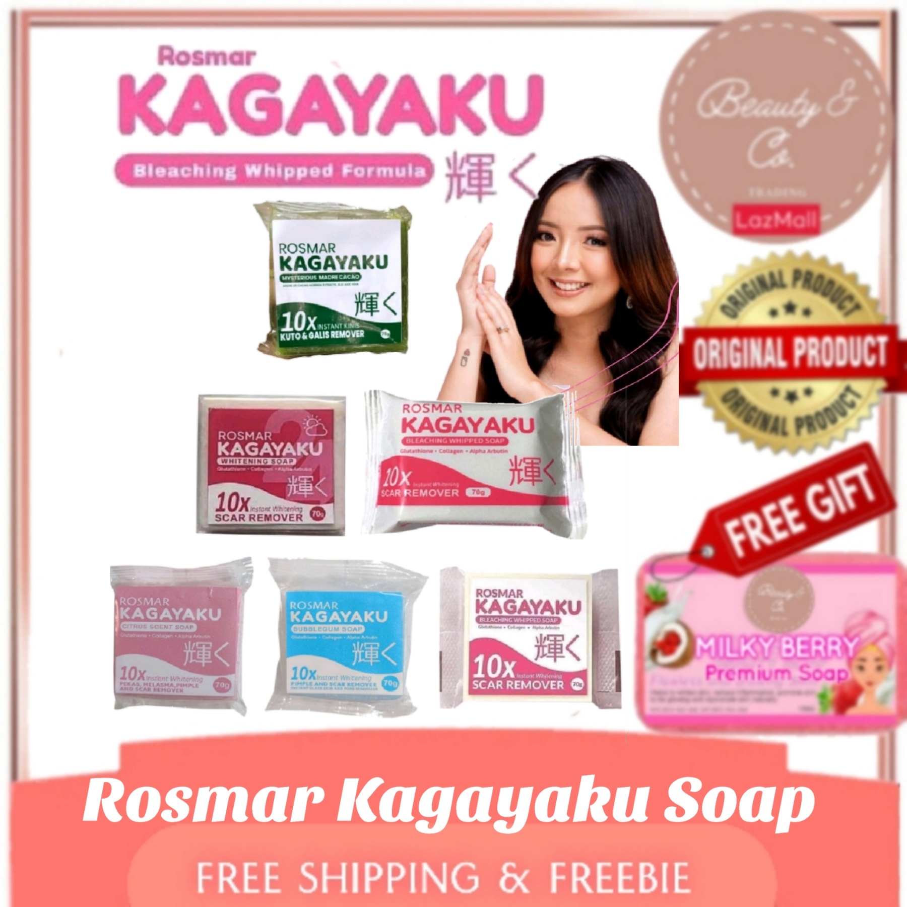 Rosmar Kagayaku Vanilla, Condensed Soap, Citrus, Bubblegum Bleaching ...