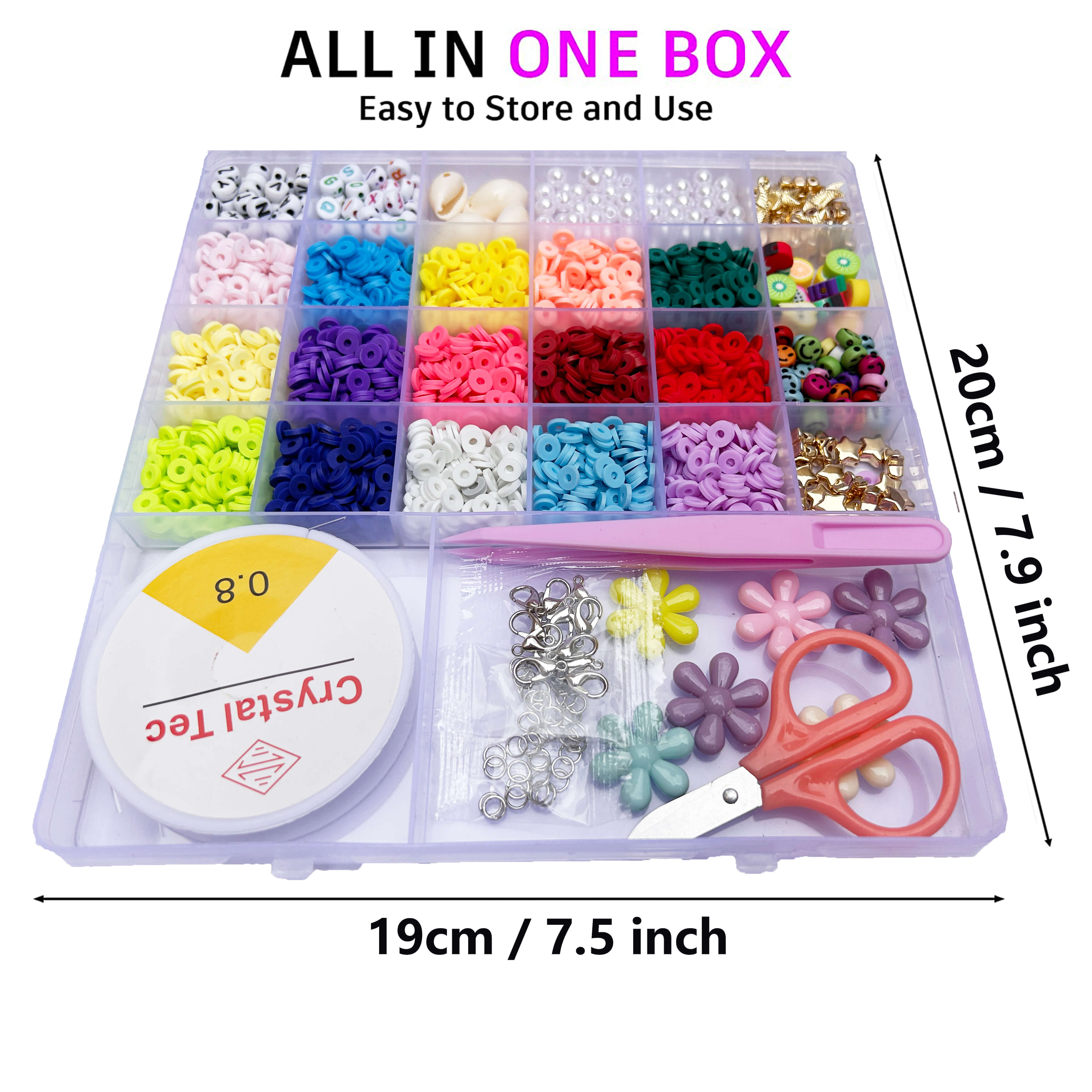 MOSTIN big set with locks 5000PCS beads kit letter beads for bracelet  making set diy bracelet kit set with letters for bracelet making beads  accessories kit set beads set for bracelet making