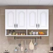 Double Door Wall-Mounted Storage Cabinet - 150KG Capacity