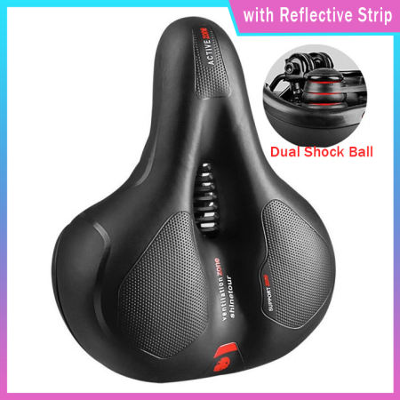 Extra Wide Comfort Waterproof Bicycle Seat Cushion for MTB