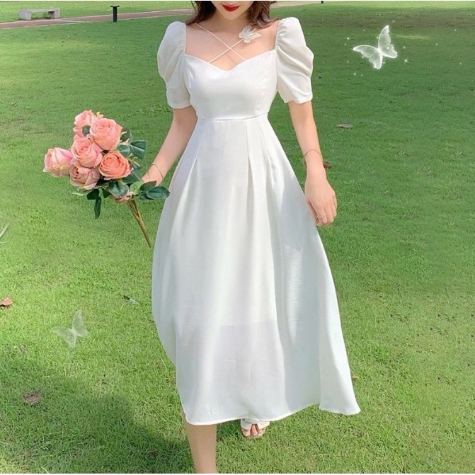 Shop Casual Sunday Dress White with great discounts and prices online - Apr  2023 | Lazada Philippines