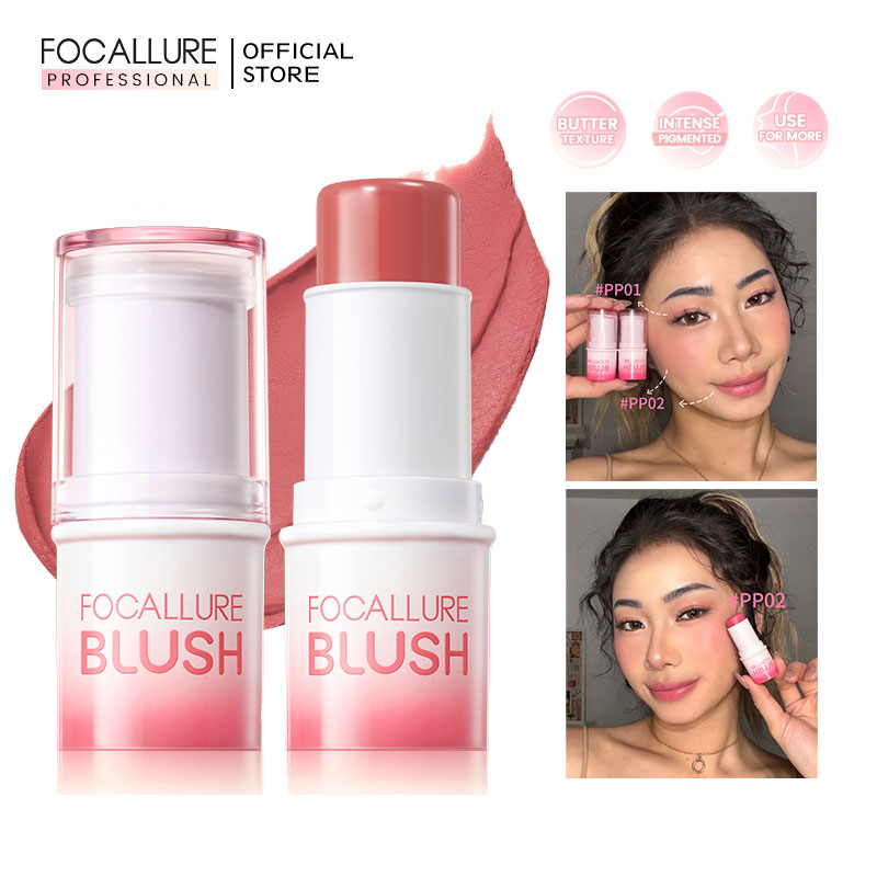 Discount on Focallure  shoes - SKU: FOCALLURE Pro Cream Butter Blush Multi-use Stick Intense Pigmented Natural Rosy Lasting Waterproof S