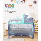 Foldable Baby Crib and Playpen 2 layer