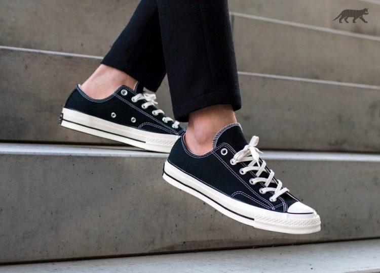 converse black low cut outfit