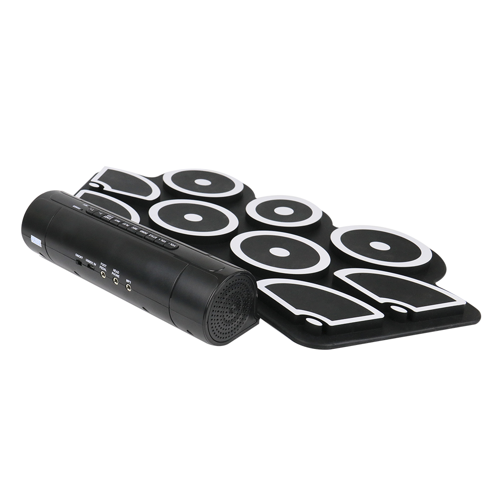 New Black Hand Roll Silicone Folding Rack Drum Portable Usb - Temu