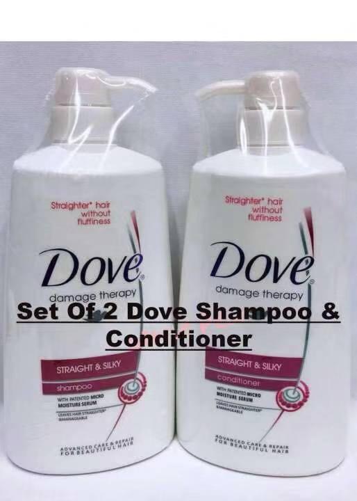 2 In 1 Straight And Silky Shampoo Dove Straight And Silky