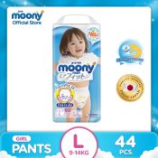 Moony Airfit Baby Diaper Girl  Large  - 44 pcs x 1 pack