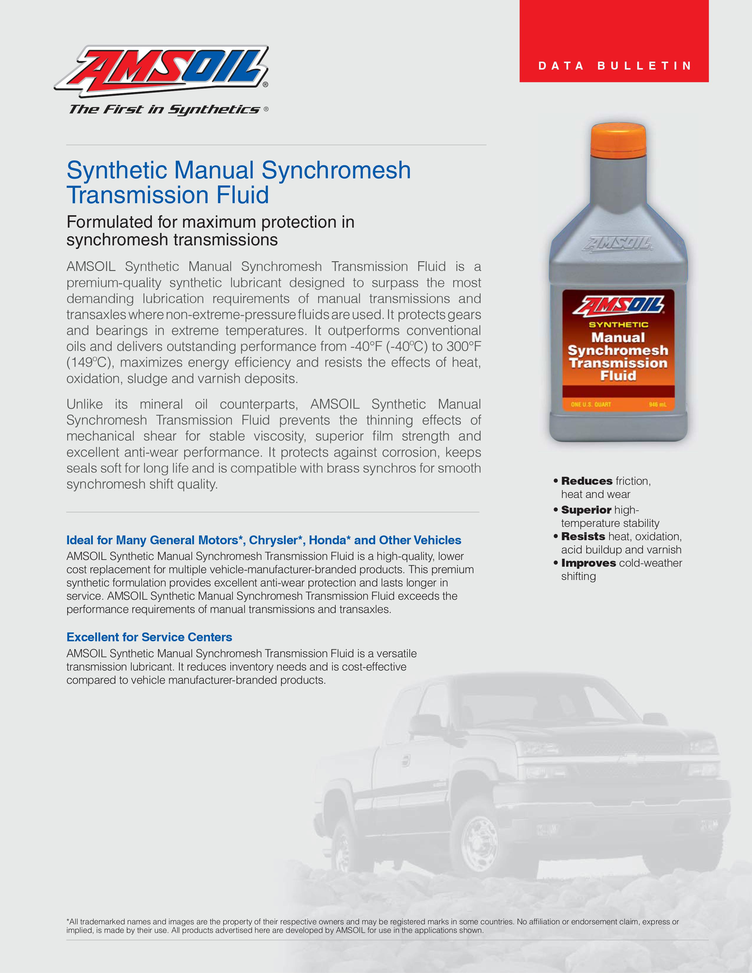 Amsoil synchromesh store