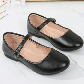 Miaolvdoll Black School Shoes for Kids - Sale (10 words)