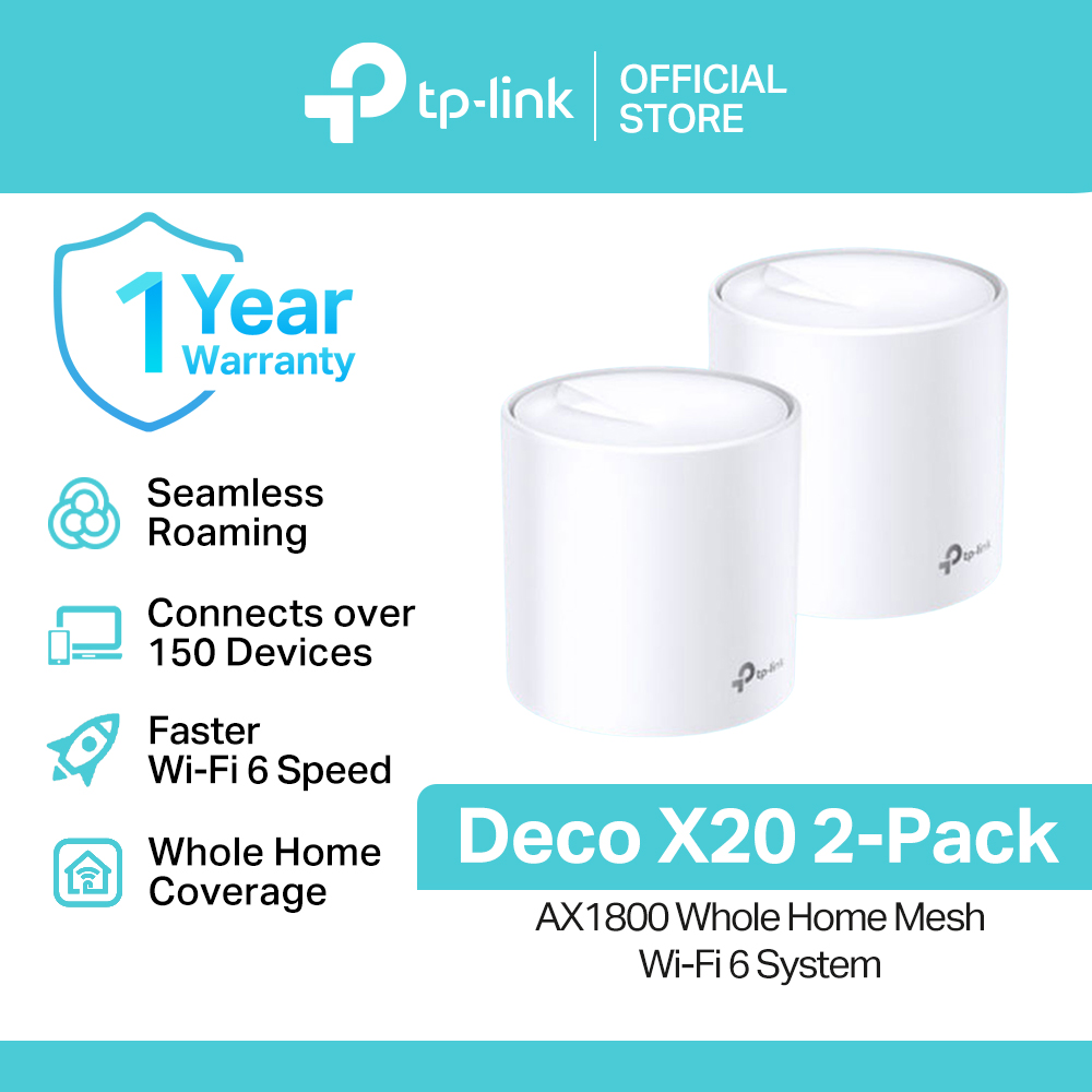 TP-Link Official Store / Deco X20 AX1800 / 2.4GHz & 5GHz Dual Band Whole Home Mesh Smart Access Point WiFi 6 Router - Image 2