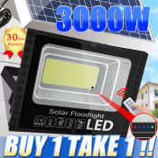 199P Solar Flood Light 2500W with IP67 Waterproof Panel