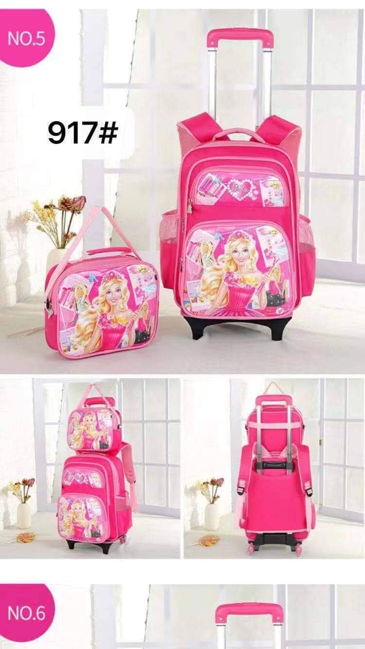Children's primary school backpack with wheels for school trolley, trolley  bag, wheel, luggage, cabin bag, girl boy, school bag, Blue / Pink, kids  backpack : Amazon.com.be: Fashion
