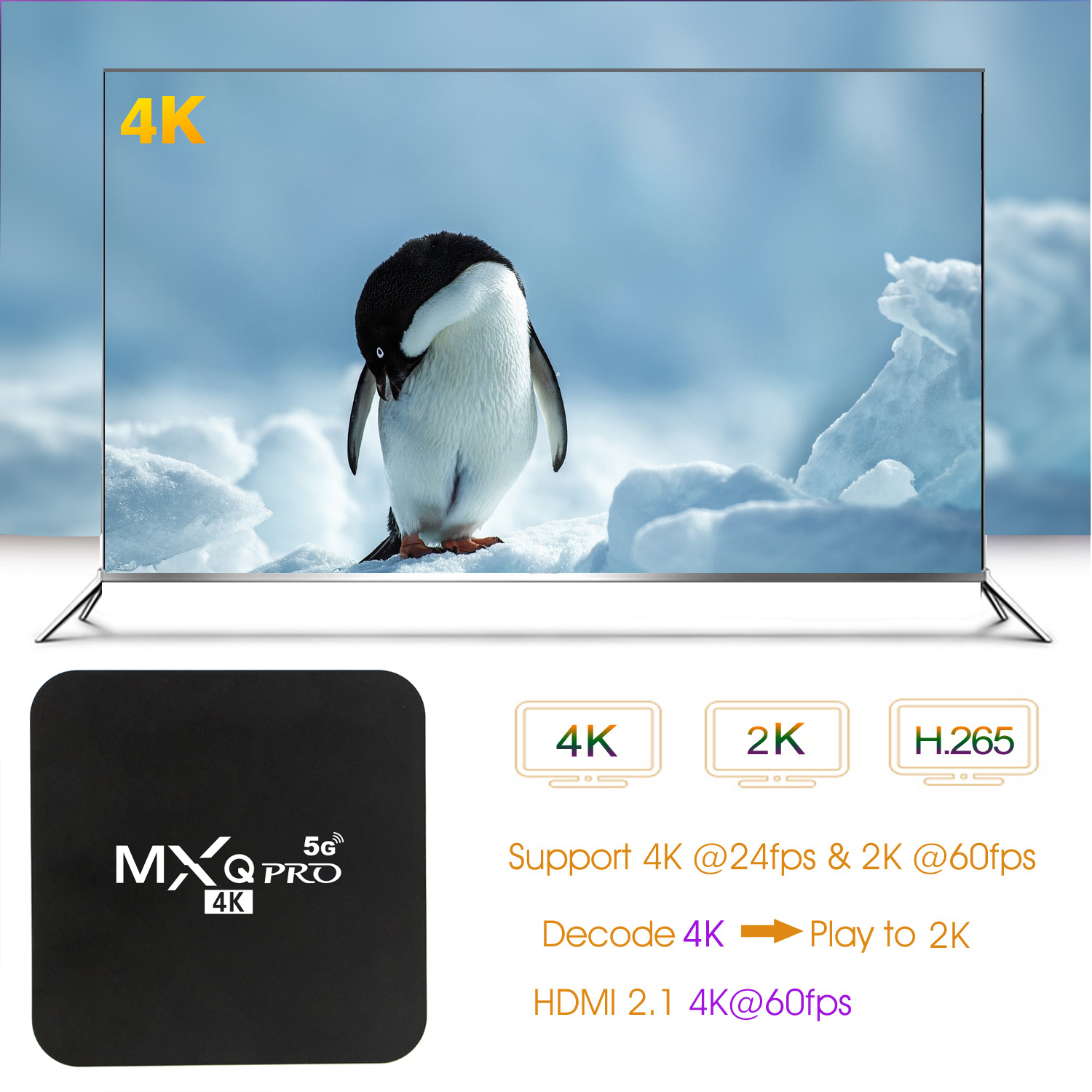 MXQ PRO TV Box 2023 NEW Android 10.0 16GB+256GB Dual Wifi 4K HD Smart Media  Player Android Tv Box for non Smart Tv