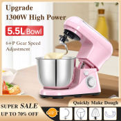 Multifunction 5.5L Electric Stand Mixer for Baking