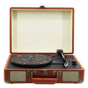 NeoCoco Vintage Vinyl Record Player with USB and Bluetooth