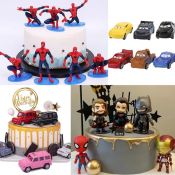 Toy Cake Topper for Boys Avengers Cars Pikachu Cake Toys Decoration