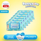 SweetBaby Aloe Vera Baby Wipes 6-Pack - Gentle Cleansing