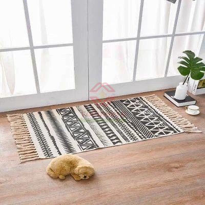 Nordic Style Cotton Linen Rug NEW DESIGNS - Image 4