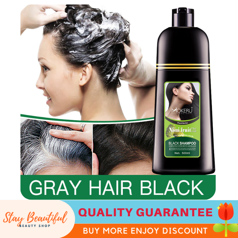 Ready Stock MOKERU Black Hair Shampoo 500ml Effective White Hair Turns to  Black Hair Dye Hair Coloring 5 Minutes Effective Hair Dyer Shampoo | Lazada  PH