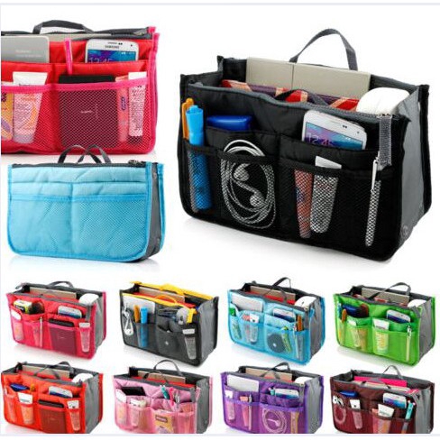 bea Double Zipper Bag Organizer