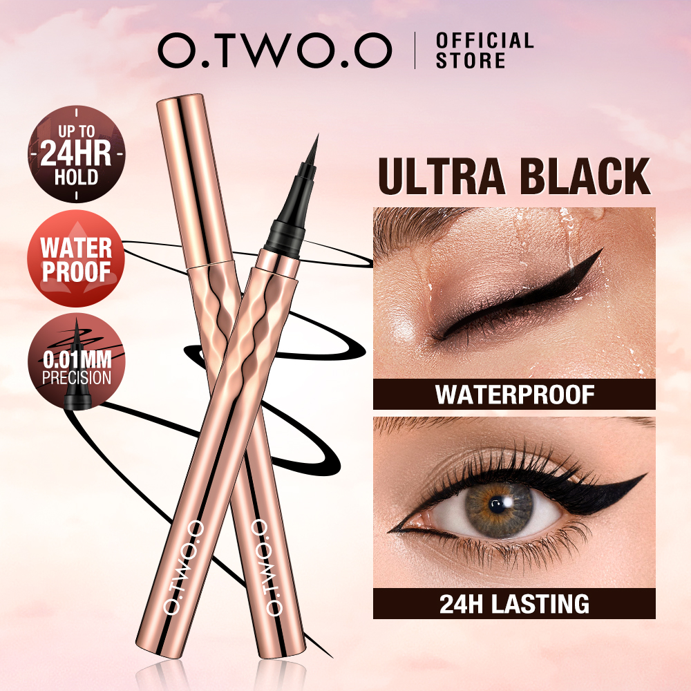 Discount on O.TWO.O  shoes - SKU: O.TWO.O Eyeliner Pencil Liquid Eye Liner Waterproof Smudge Proof Quick Drying 12 Hour Wear Ultra Fin